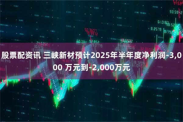 股票配资讯 三峡新材预计2025年半年度净利润-3,000 万元到-2,000万元