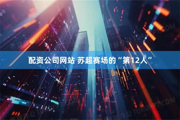 配资公司网站 苏超赛场的“第12人”
